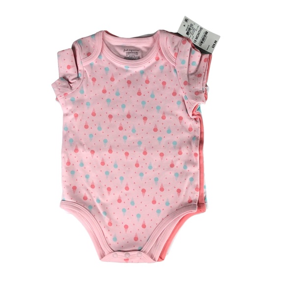 FIRST IMPRESSIONS Baby Girls 4-Pack Ice Cream Cotton Bodysuit Set - Picture 2 of 7